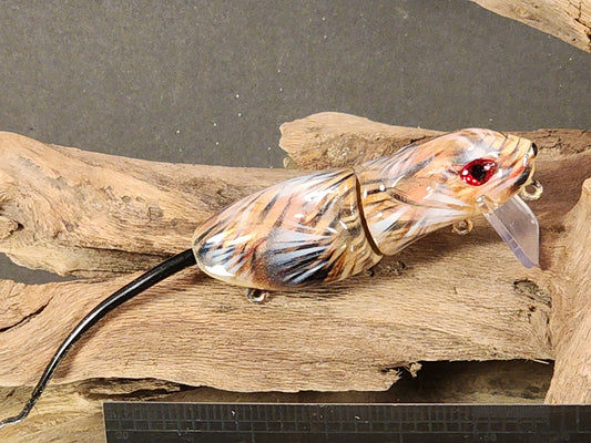 baby mouse wakebait in field mouse color